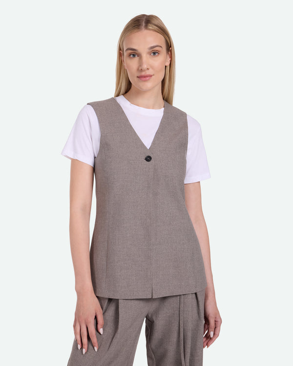 minimum female Davida 3737 Habitvest Waistcoat 1410 Pine Bark