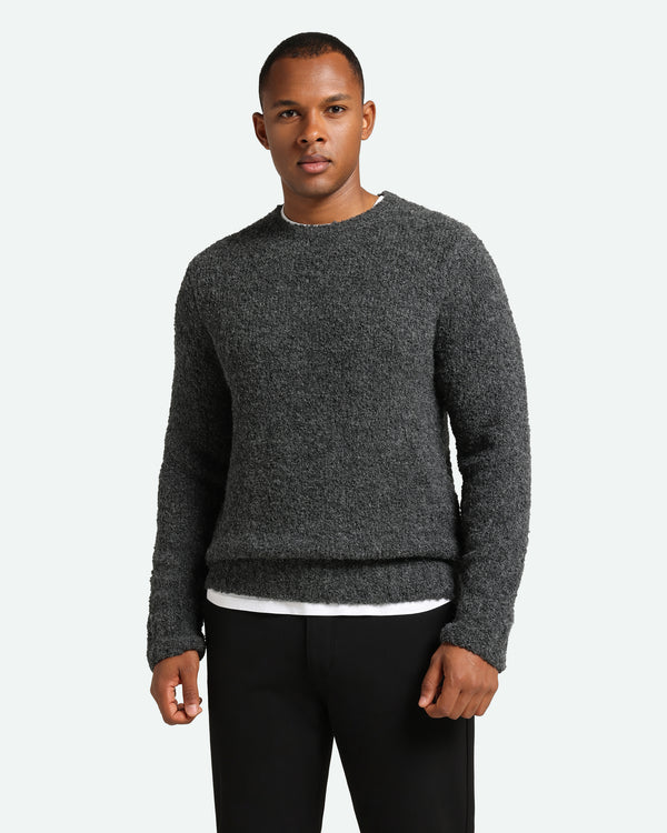 minimum male Daxan 3970 Knit Jumper 0203 Gray Pinstripe