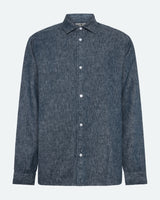 minimum male Douglas denimskjorte 4128 Long Sleeved Shirt 3922 Sky Captain