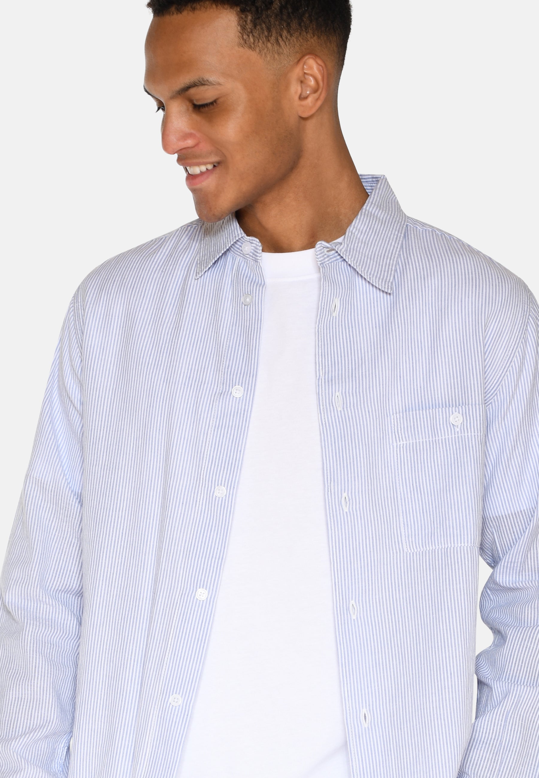 minimum male Duke langærmet skjorte 4278 Long Sleeved Shirt 3922 Sky Captain