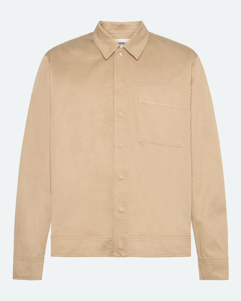 minimum male Dunker Overshirt 3750 Overshirt 1109 Chinchilla