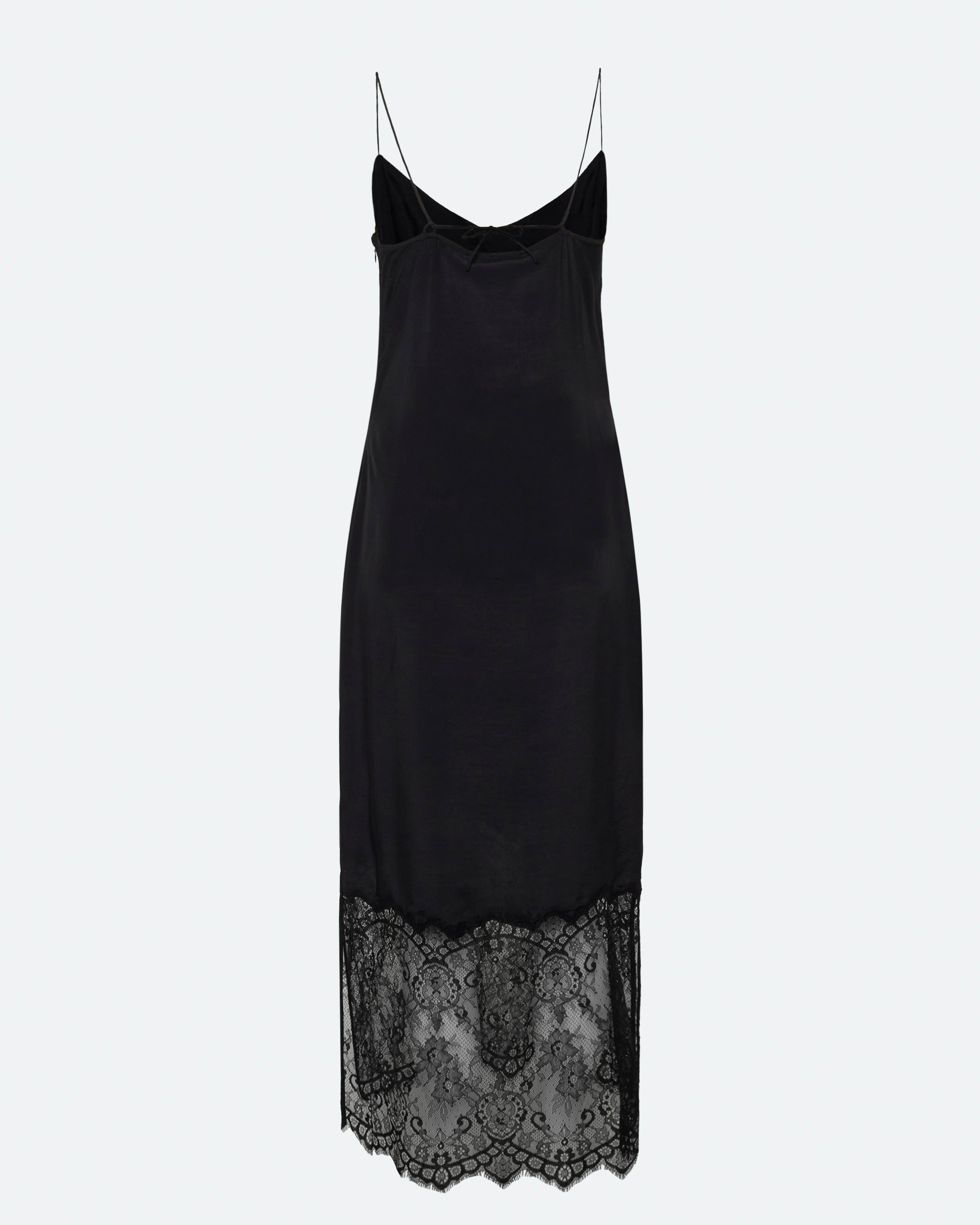 minimum female Elly midi kjole med blonde 4257 Midi Dress 999 Black