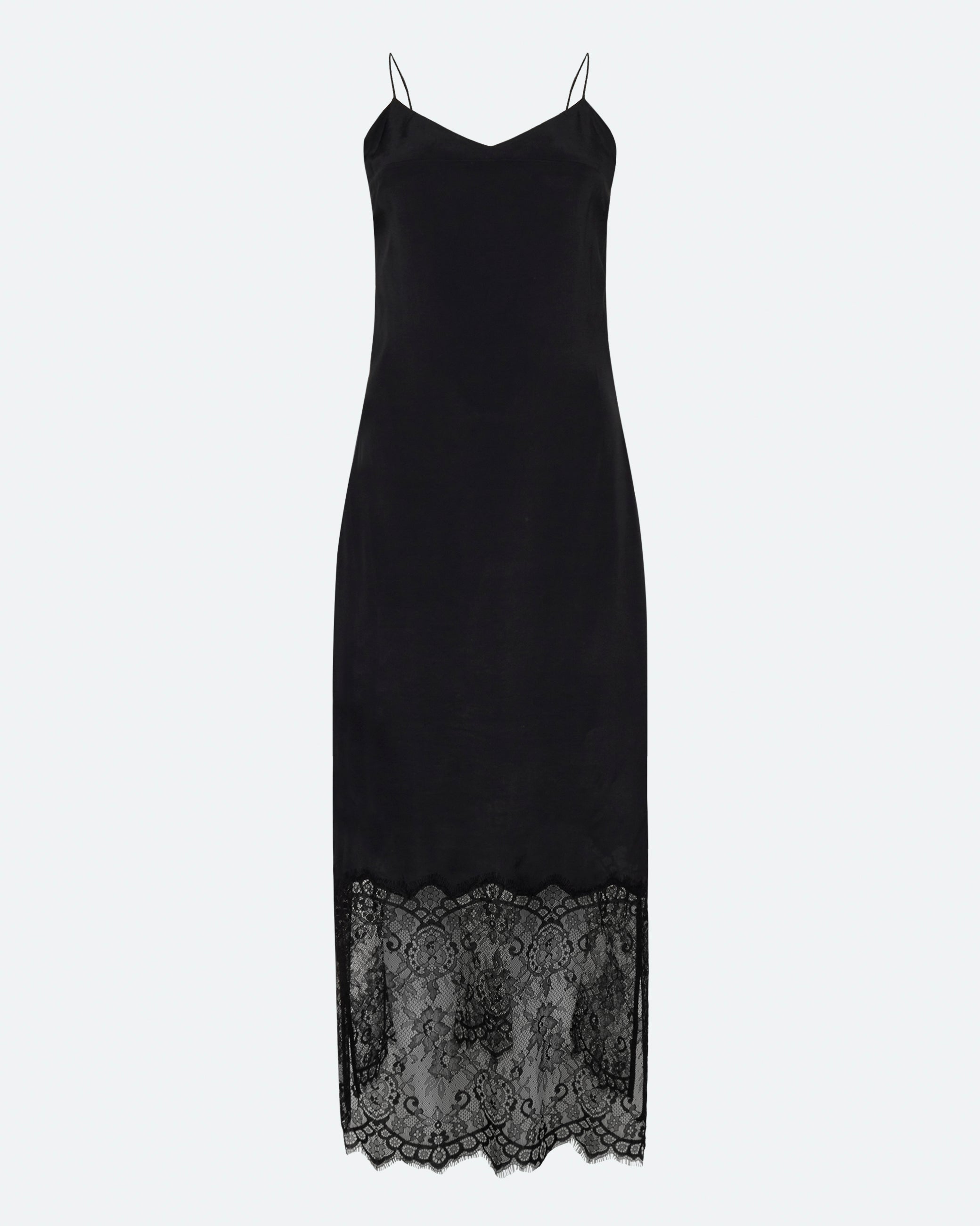 minimum female Elly midi kjole med blonde 4257 Midi Dress 999 Black