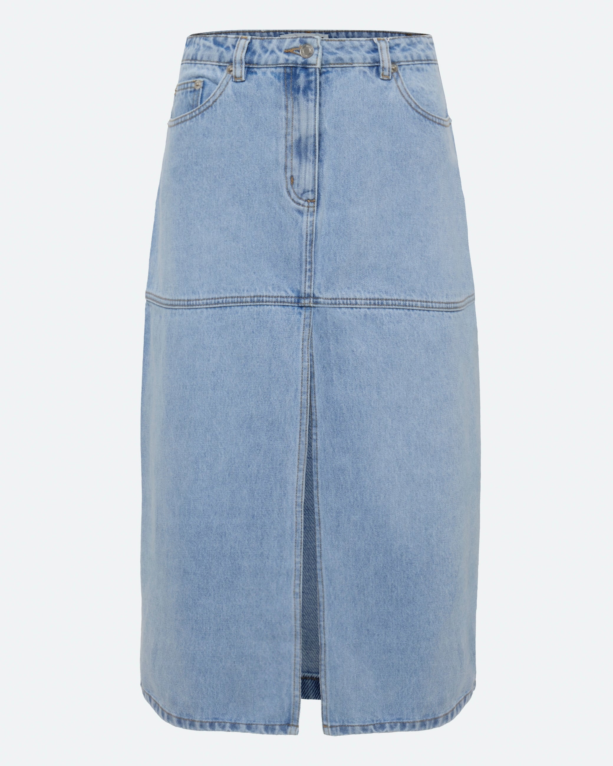minimum female Erin midi nederdel 4282 Midi Skirt 1001 Light Blue