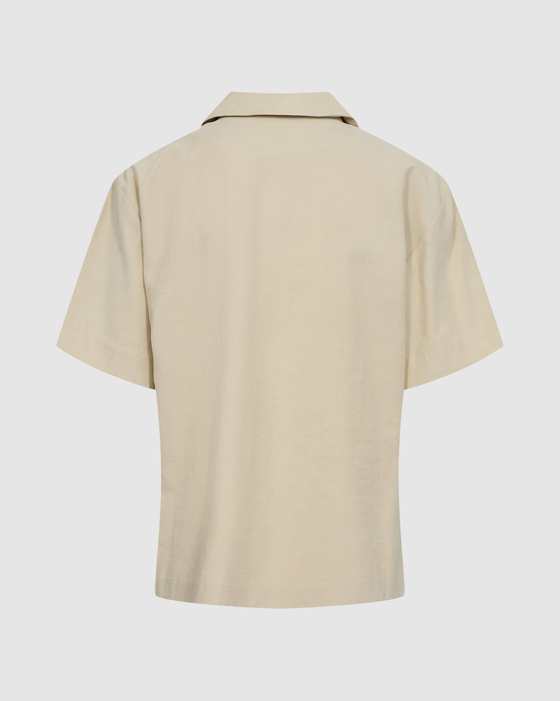 minimum female  Essas 3028 Short Sleeved Shirt 1105 Brown Rice