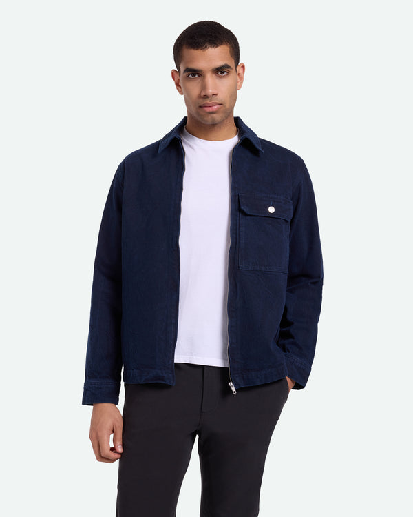 minimum male Everest 3767 Denim Jacket 1003 Dark Blue