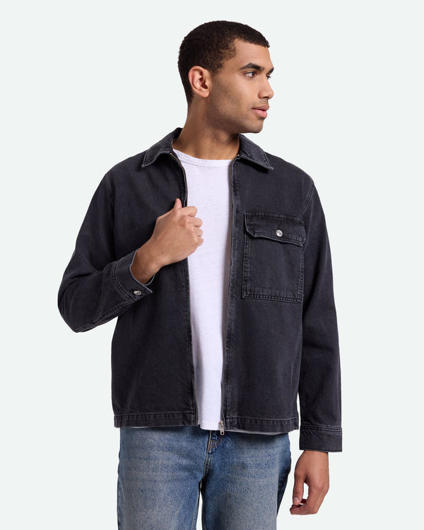 minimum male Everest 3813 Denim Jacket 999 Black