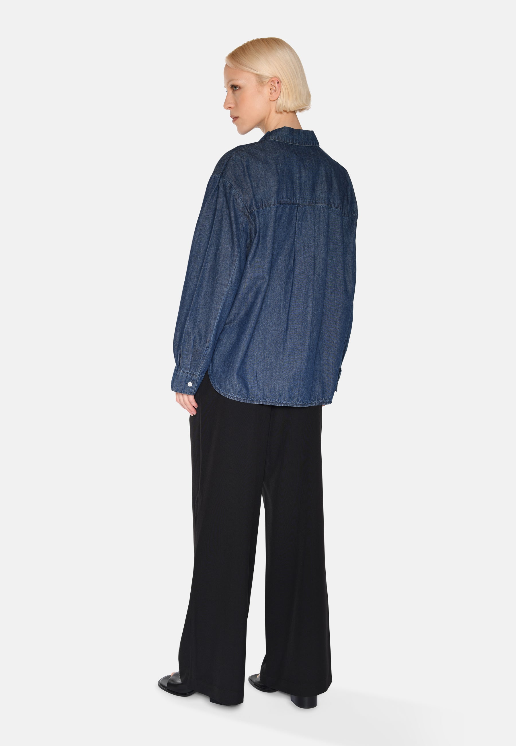 minimum female Fern denimskjorte 4147 Long Sleeved Shirt 1002 Medium Blue