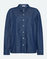 minimum female Fern denimskjorte 4147 Long Sleeved Shirt 1002 Medium Blue