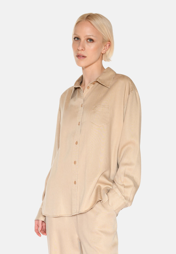 minimum female Fern langærmet skjorte 3859 Long Sleeved Shirt 1010 Incense