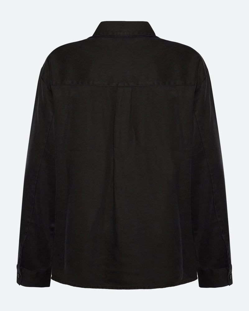 minimum female Fern langærmet skjorte 3859 Long Sleeved Shirt 999 Black