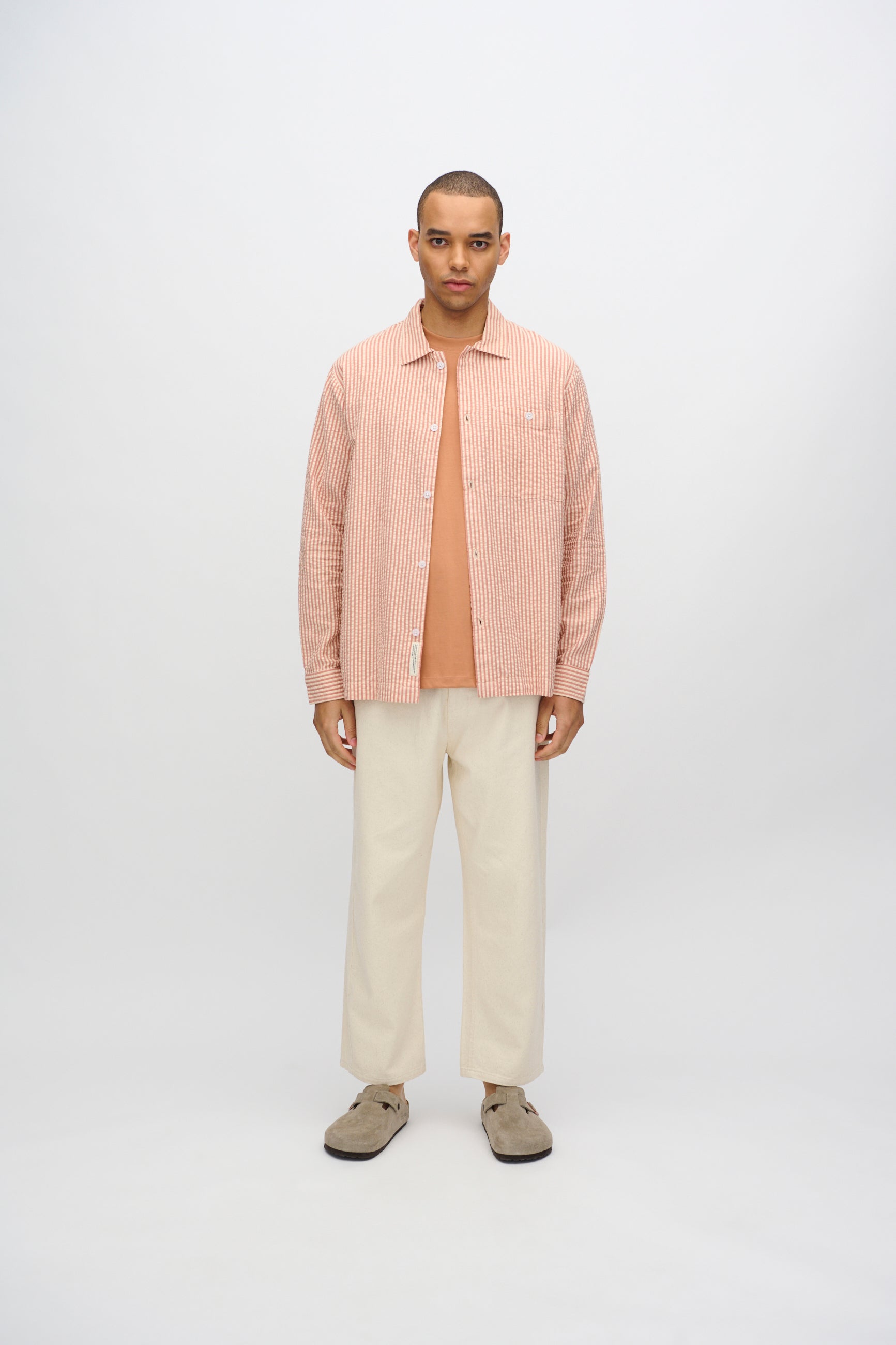 minimum male Francis langærmet skjorte 4240 Long Sleeved Shirt 1235 Sandstorm