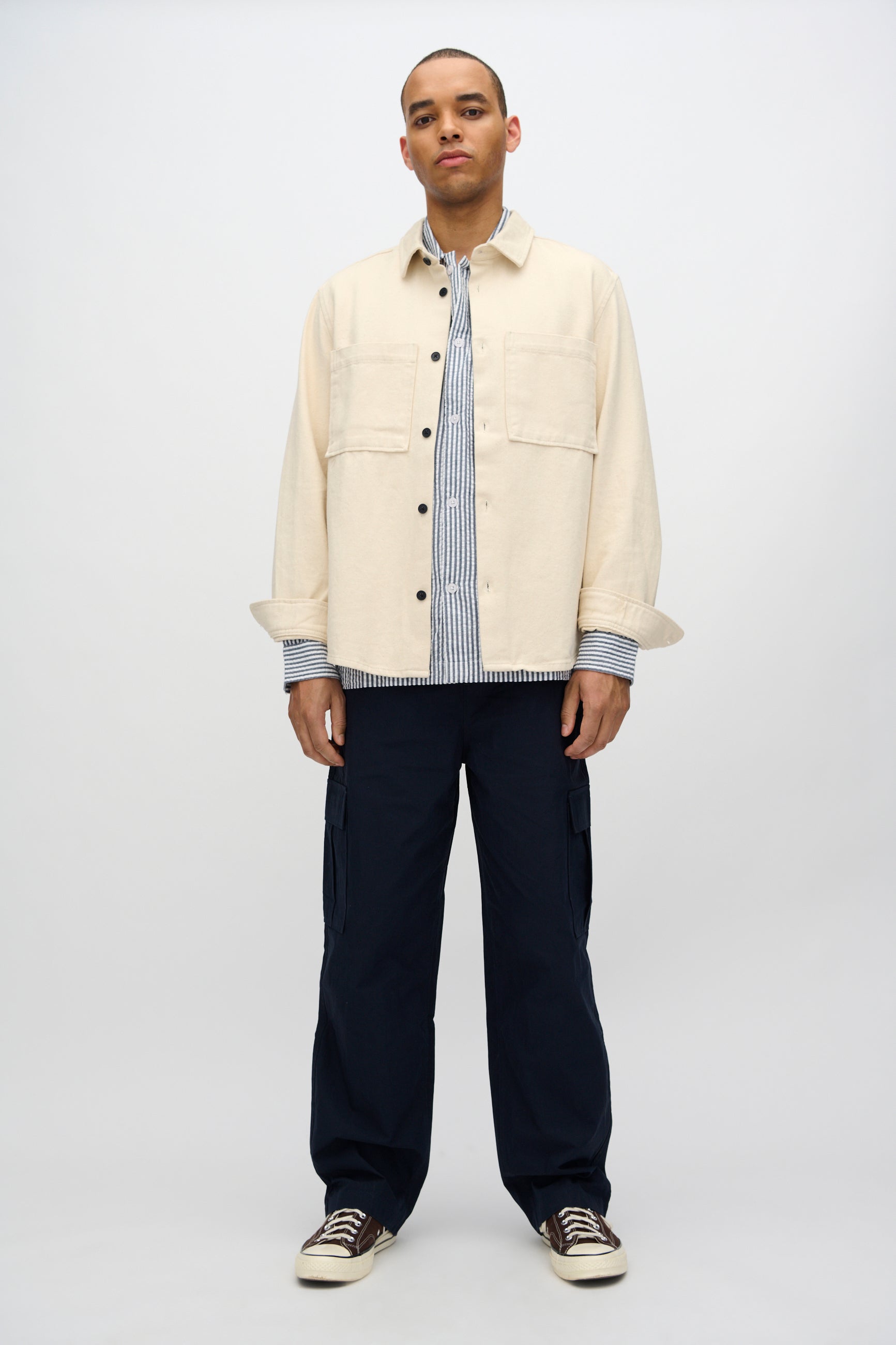 minimum male Francis langærmet skjorte 4240 Long Sleeved Shirt 3922 Sky Captain