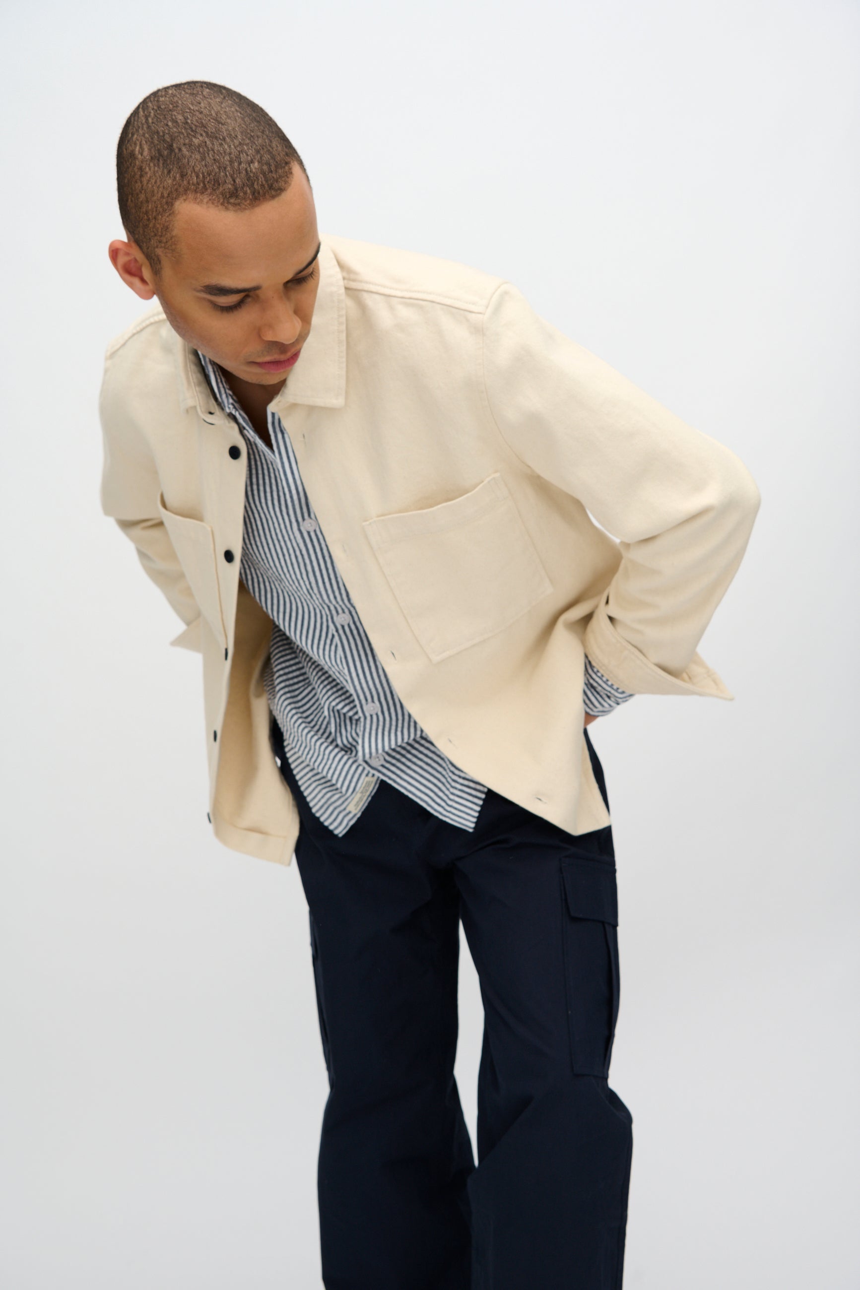 minimum male Francis langærmet skjorte 4240 Long Sleeved Shirt 3922 Sky Captain