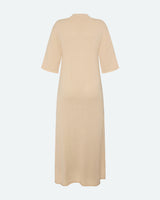 minimum female Gianna Strikket Maxi Kjole 4150 Midi Dress 0608 Coco Milk