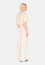 minimum female Gunli stylede bukser med bindebånd 4191 Dressed Pants 1105 Brown Rice