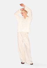 minimum female Gunli stylede bukser med bindebånd 4191 Dressed Pants 1105 Brown Rice
