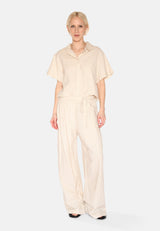 minimum female Gunli stylede bukser med bindebånd 4191 Dressed Pants 1105 Brown Rice