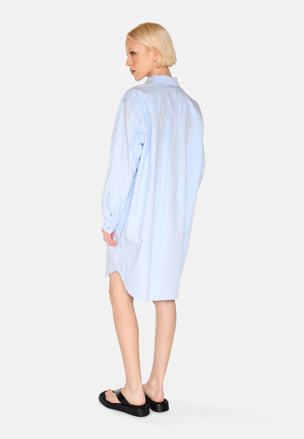 minimum female Hannah skjortekjole 4238 Midi Dress 1001 Light Blue