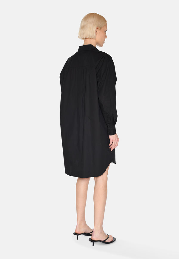 minimum female Hannah skjortekjole 4238 Midi Dress 999 Black