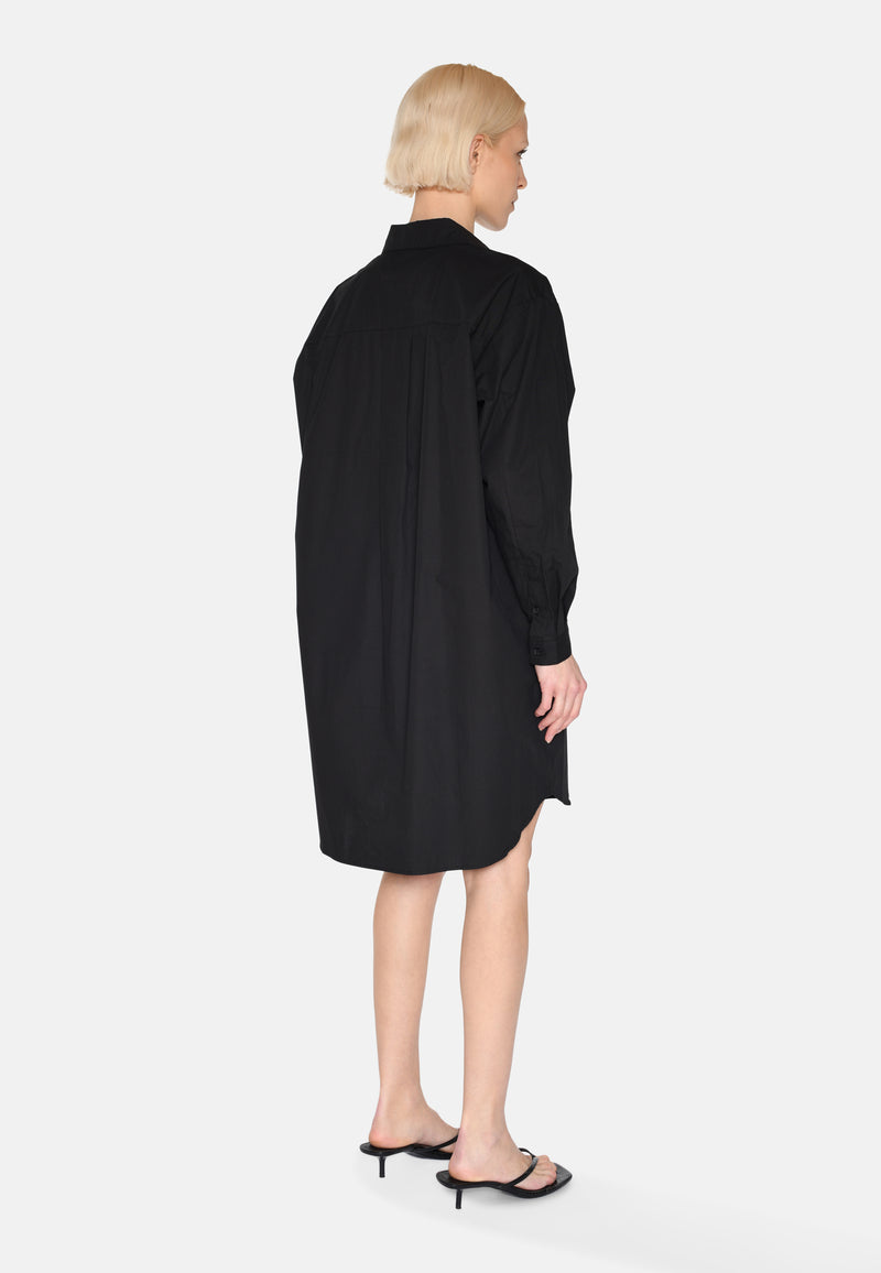 minimum female Hannah skjortekjole 4238 Midi Dress 999 Black