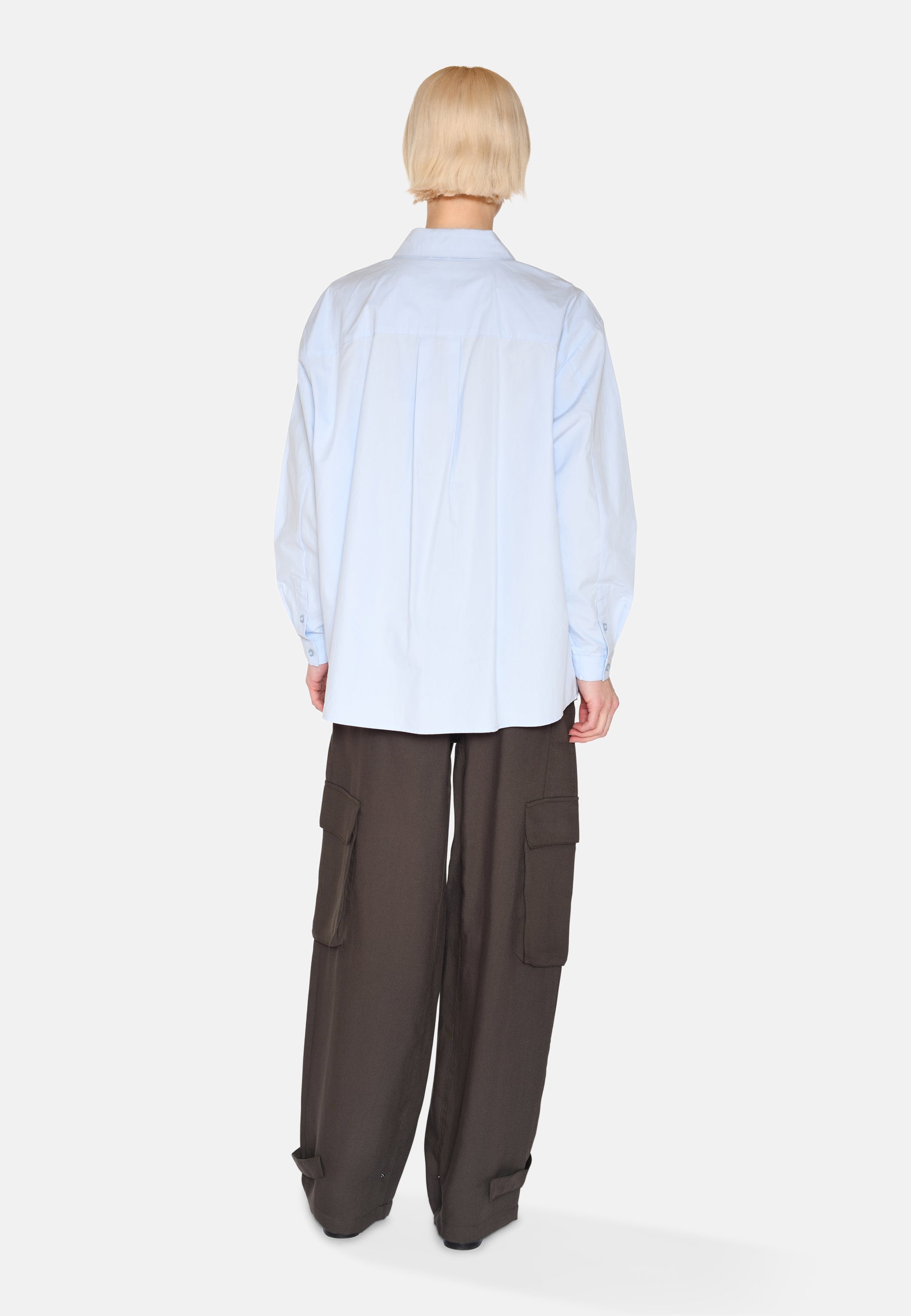 minimum female Harper langærmet skjorte 4238 Long Sleeved Shirt 1001 Light Blue