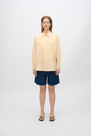 minimum female Harper langærmet skjorte 4238 Long Sleeved Shirt 1110 Creme De Peche