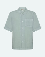 minimum male Hayden kortærmet hørskjorte 4115 Short Sleeved Shirt 4706 Gray Mist