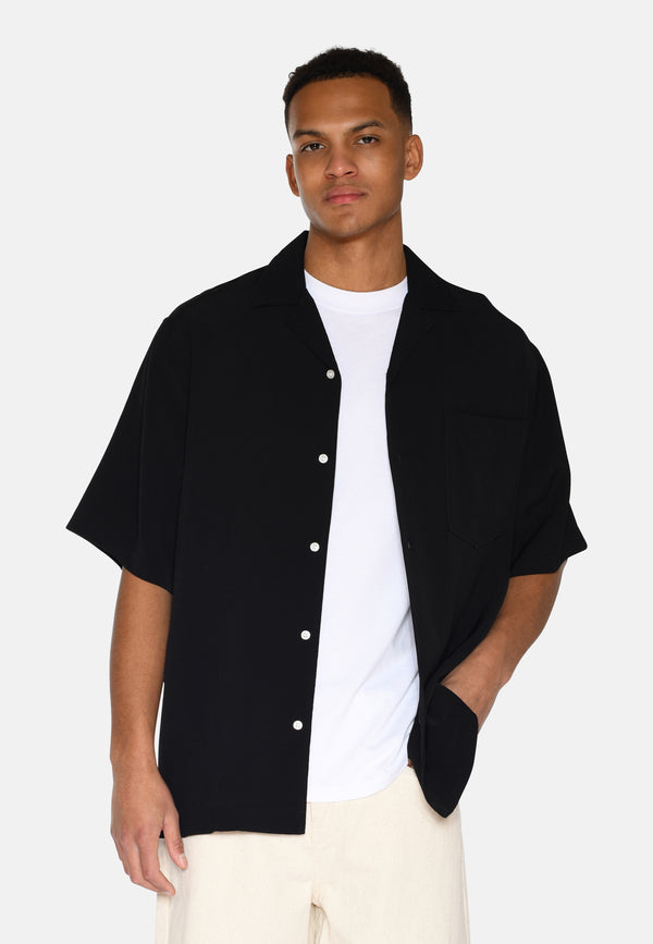 minimum male Hayden kortærmet skjorte 4116 Short Sleeved Shirt 999 Black