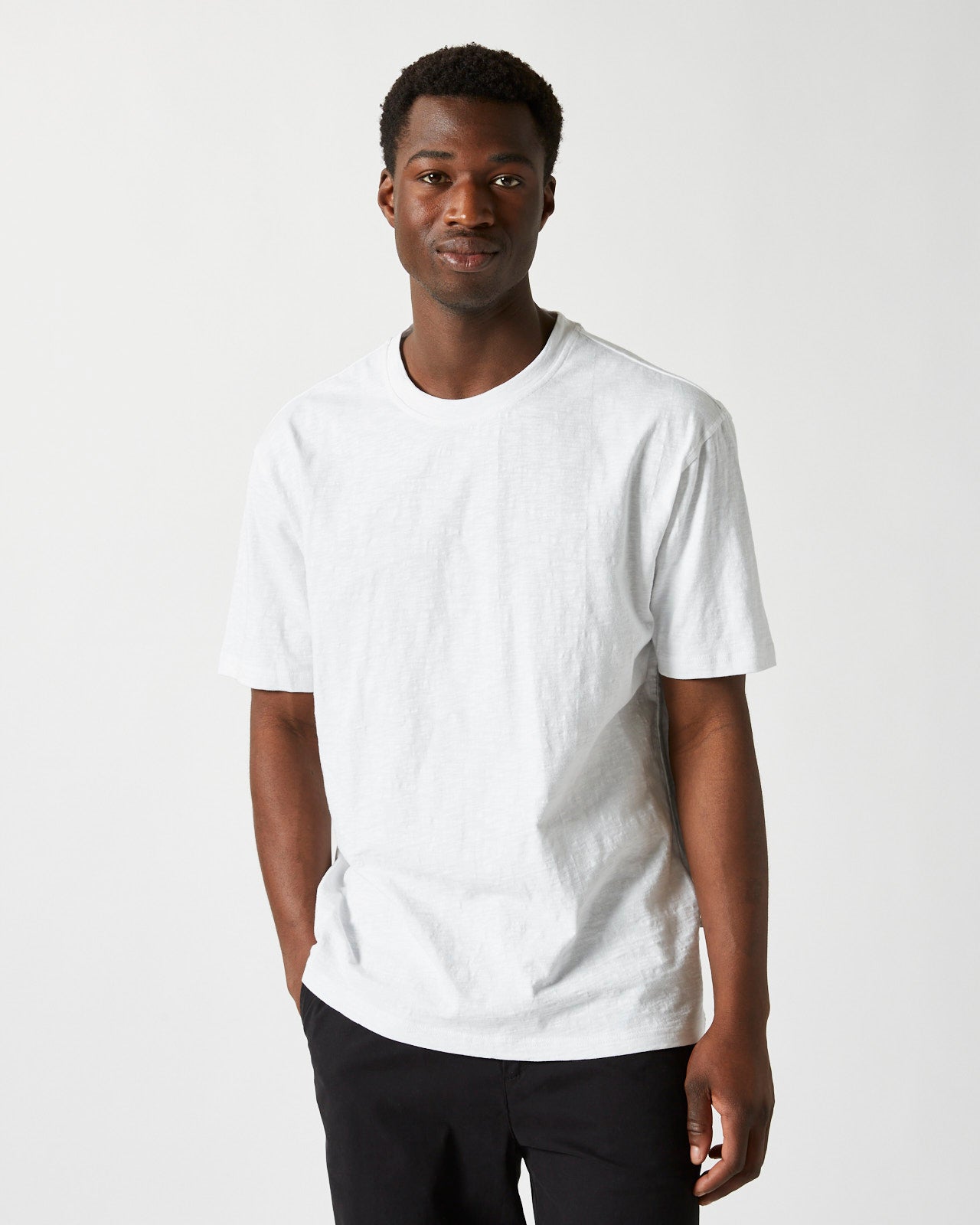 minimum male Heon kortærmet t-shirt G009 GOTS Short Sleeved T-shirt 000 White