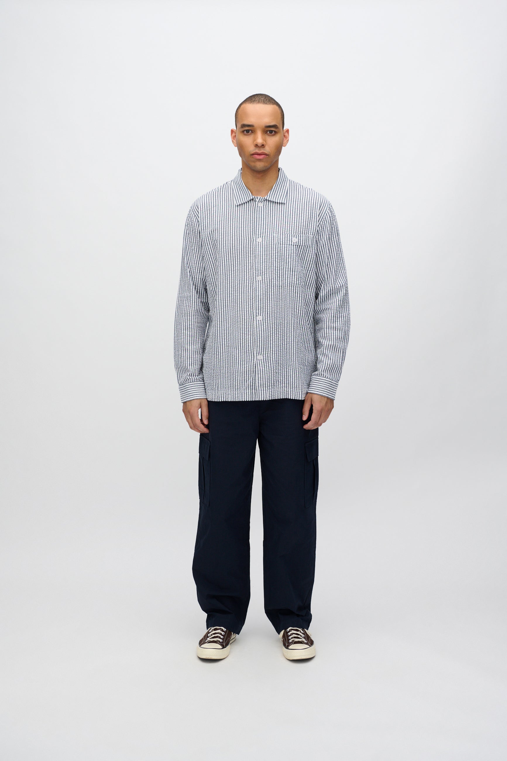 minimum male Huxley afslappede cargobukser 4233 Casual Pants 3922 Sky Captain