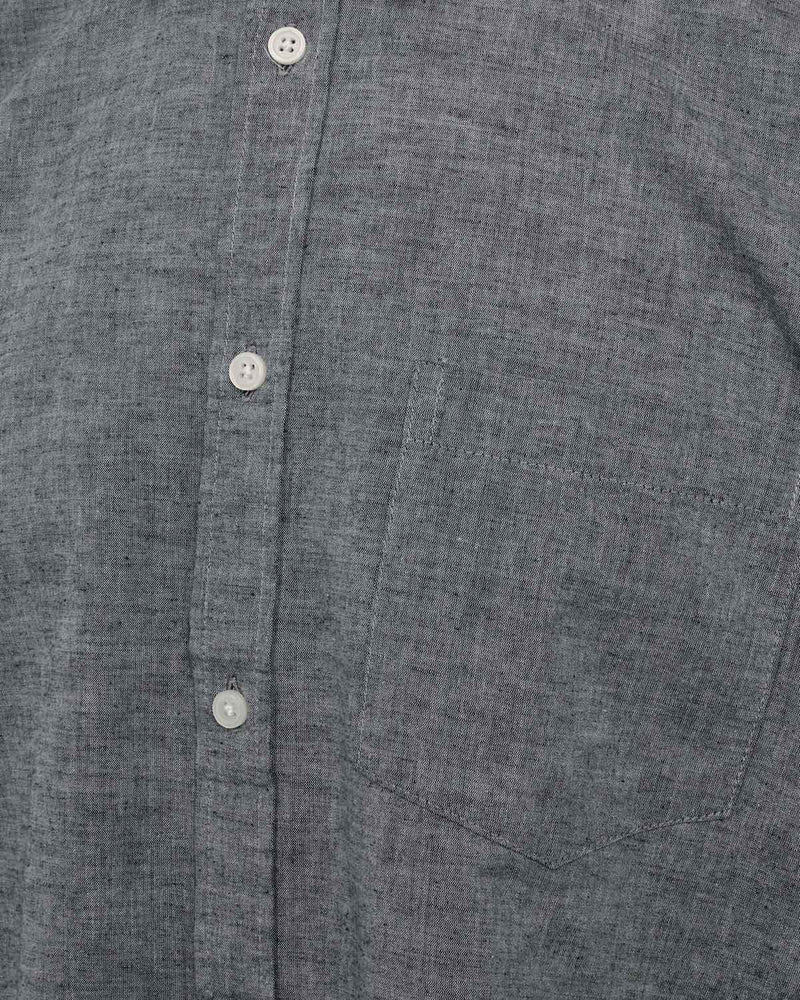 minimum male Jack 9802 Long Sleeved Shirt 687M Navy Blazer Melange