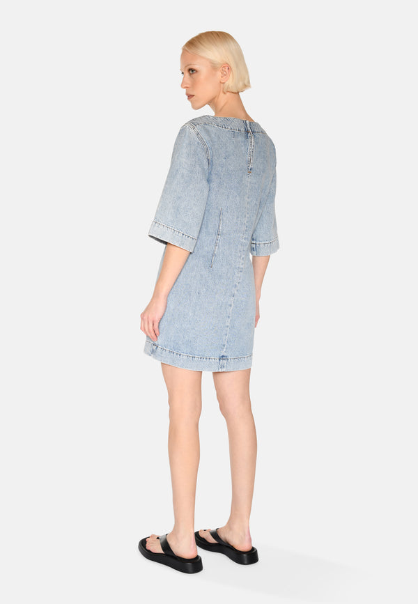 minimum female Jamilla denimkjole 3731 Short Dress 1001 Light Blue