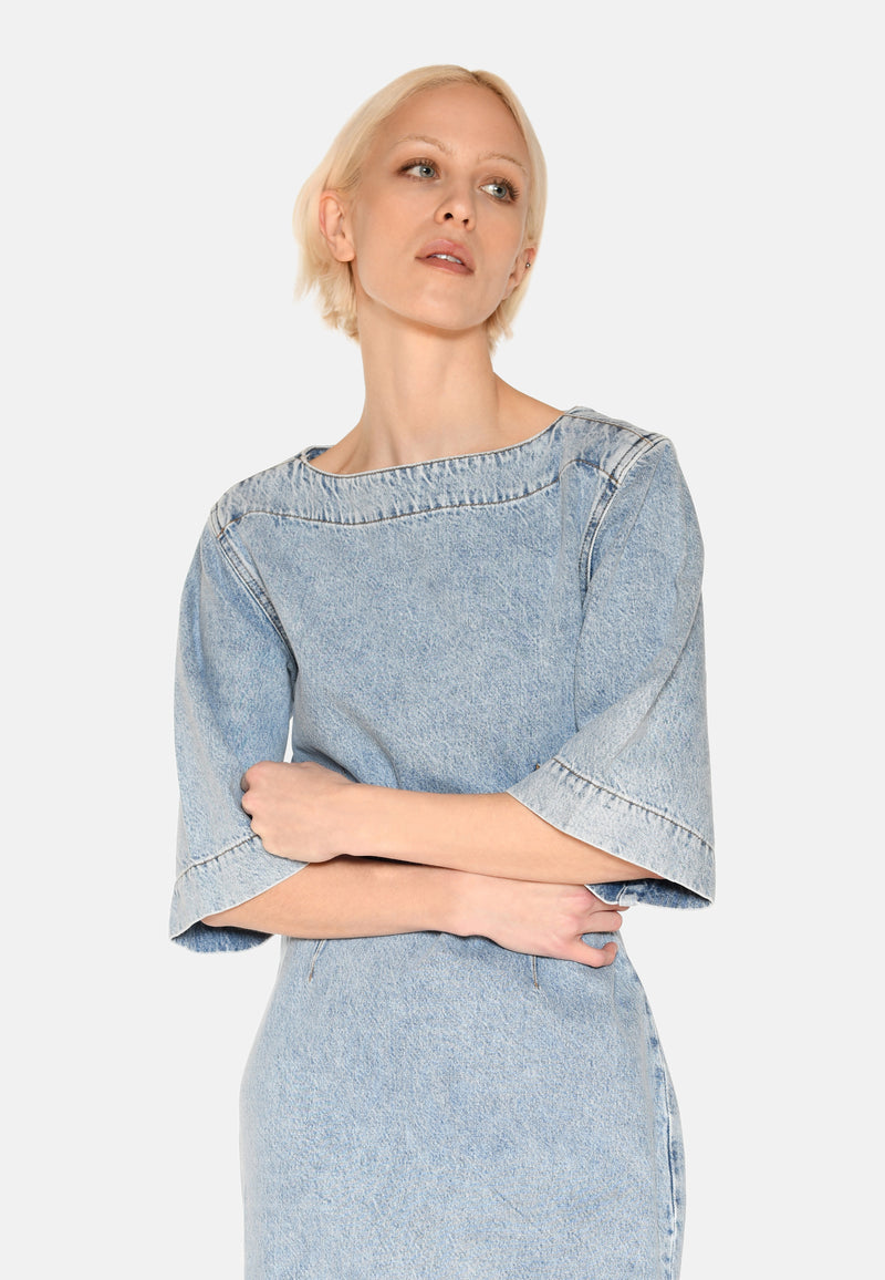 minimum female Jamilla denimkjole 3731 Short Dress 1001 Light Blue