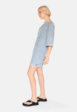 minimum female Jamilla denimkjole 3731 Short Dress 1001 Light Blue