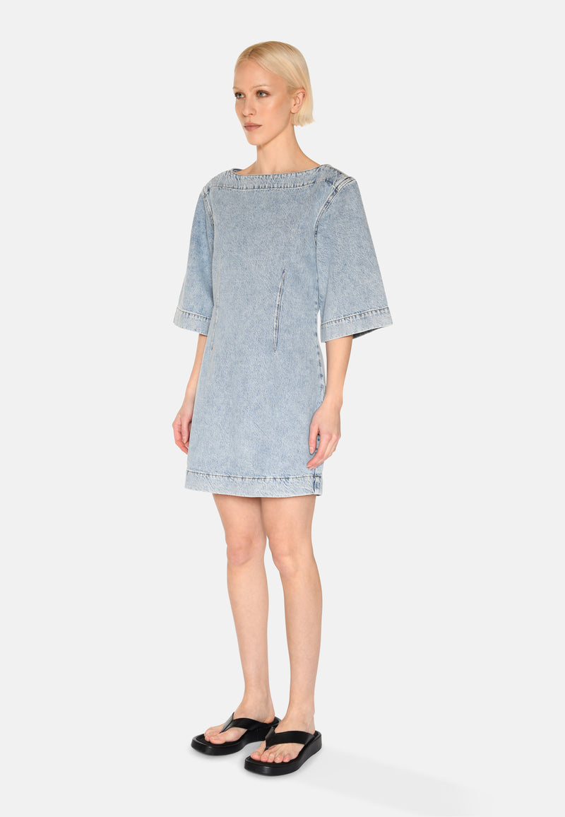 minimum female Jamilla denimkjole 3731 Short Dress 1001 Light Blue