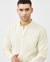 minimum male Jay 3.0 0063 Long Sleeved Shirt 004M Brokenwhite Melange