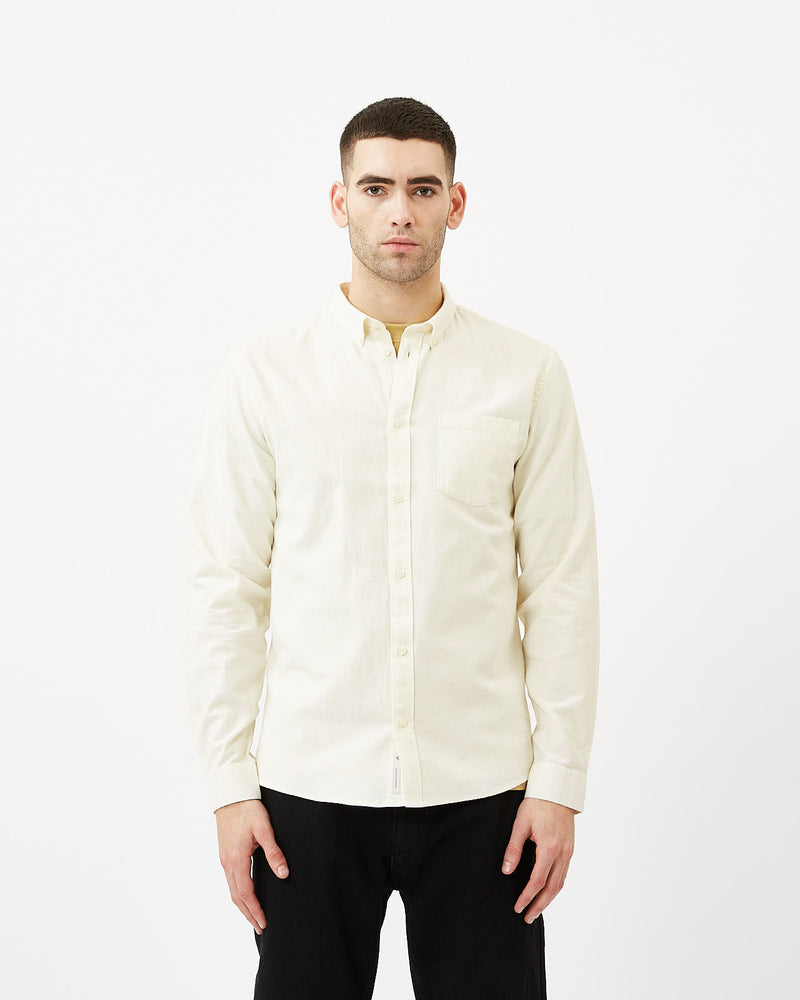 minimum male Jay 3.0 0063 Long Sleeved Shirt 004M Brokenwhite Melange