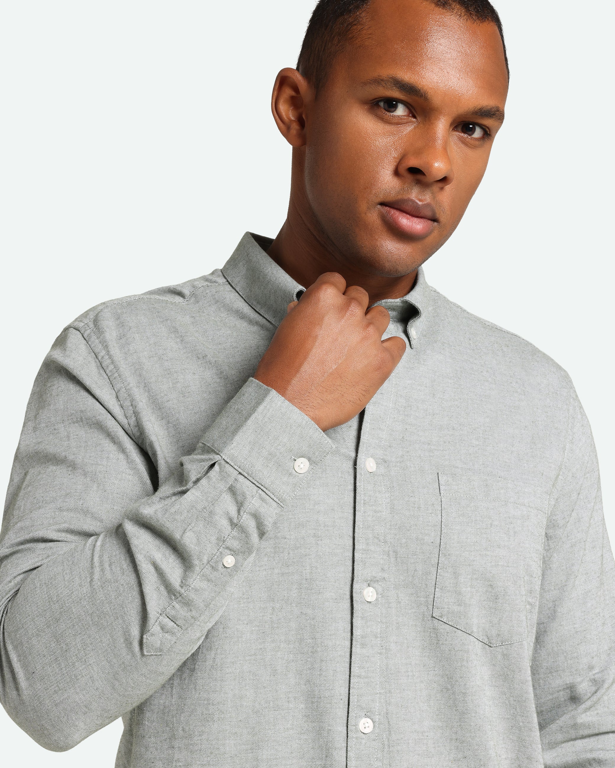 minimum male Jay 3.0 0063 Long Sleeved Shirt 759M Laurel Wreath Melange