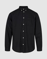 minimum male Jay 3.0 0063 Long Sleeved Shirt 999M Black/Grey Melange