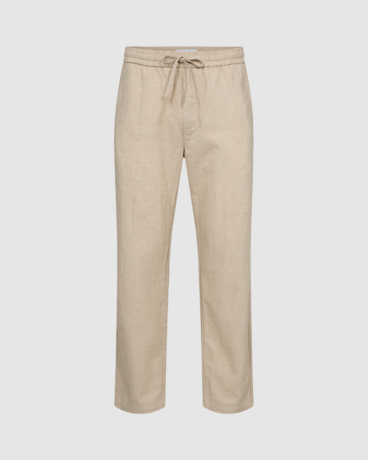 minimum male Jennusa afslappede bukser i hørblanding 3598 Casual Pants 5304 Rainy Day
