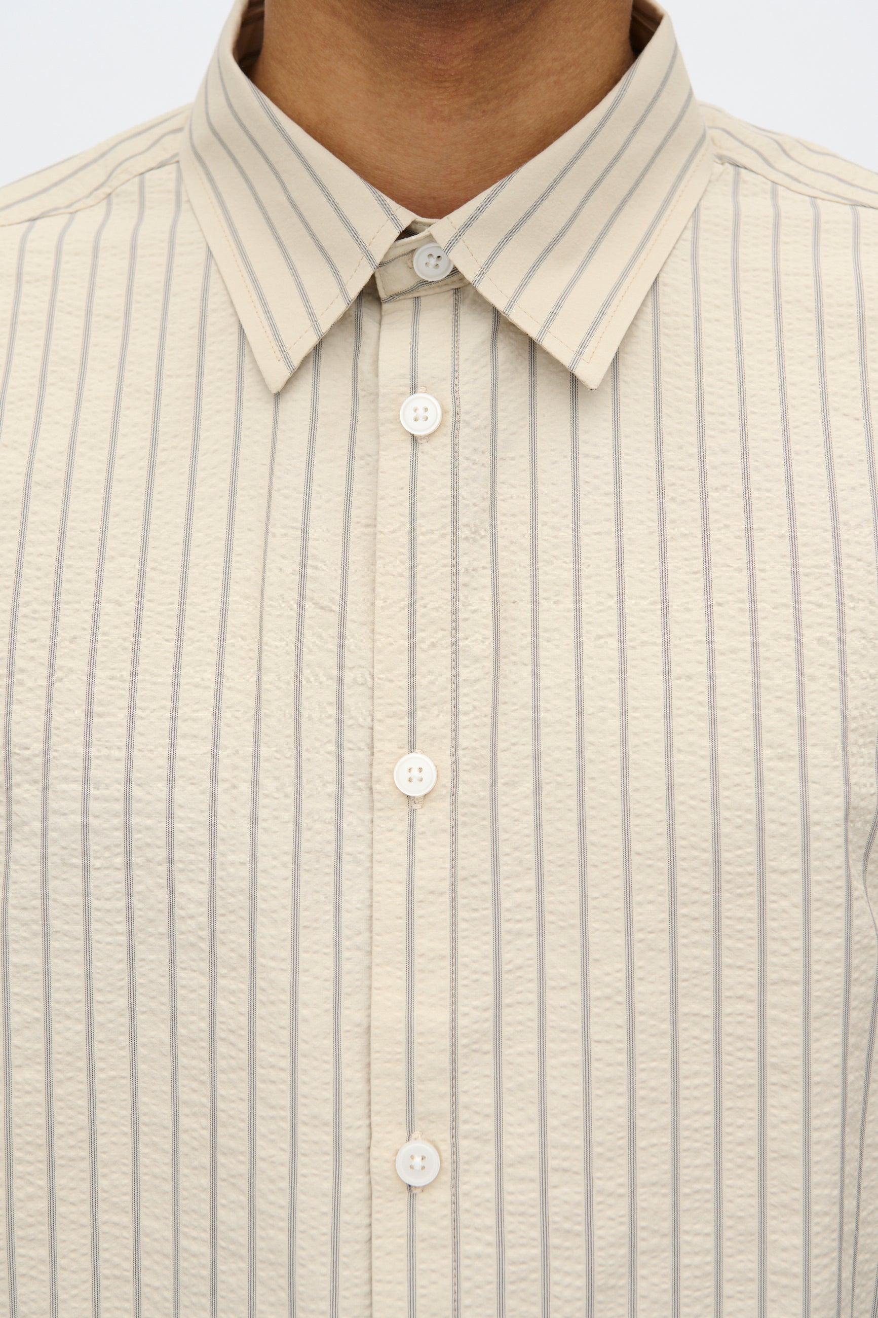 minimum male Jerry kortærmet skjorte 4231 Short Sleeved Shirt 1307 White Pepper