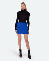 minimum female Jillana 3827 Short Skirt 4045 Lapis Blue