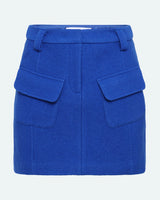 minimum female Jillana 3827 Short Skirt 4045 Lapis Blue