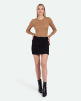 minimum female Jillana 3827 Short Skirt 999 Black