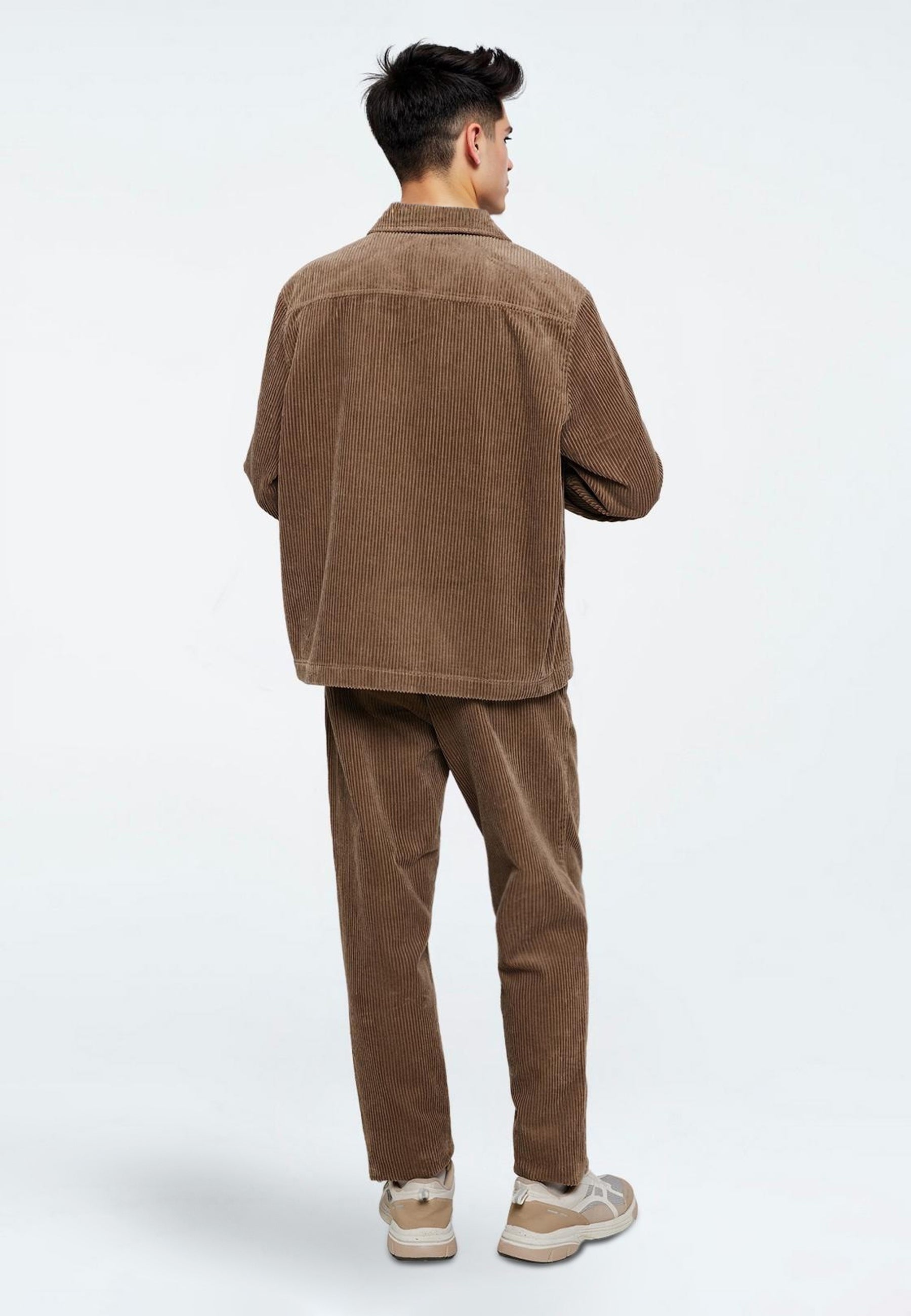 minimum male Kaison 9133 Overshirt 1815 Shitake