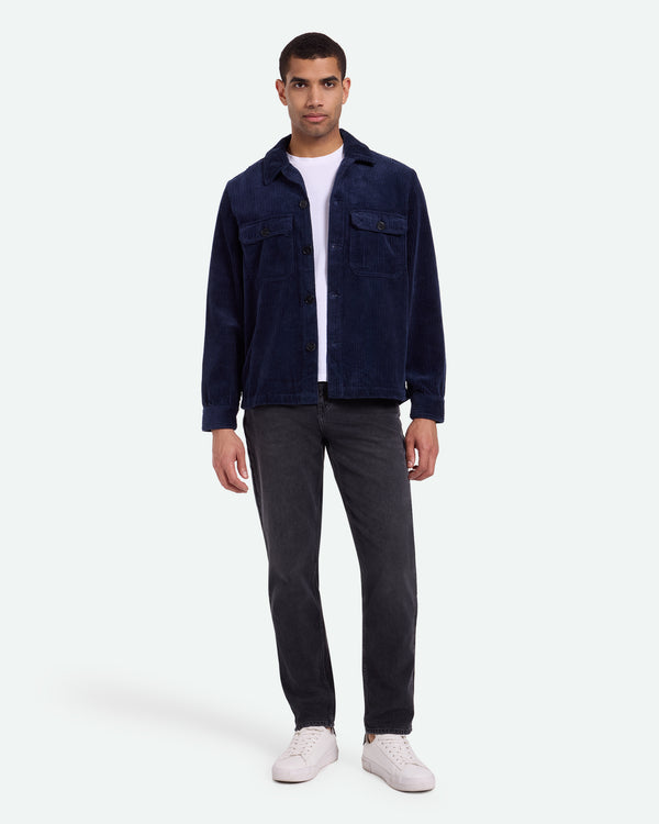 minimum male Kaison 9133 Overshirt 687 Navy Blazer