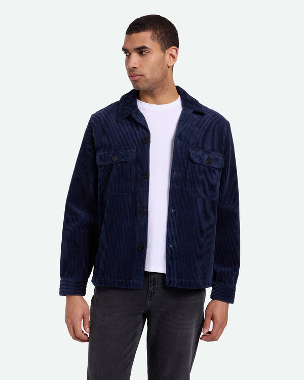 minimum male Kaison 9133 Overshirt 687 Navy Blazer