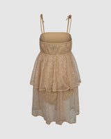 moves Lalo 3034 Short Dress 054 Champagne