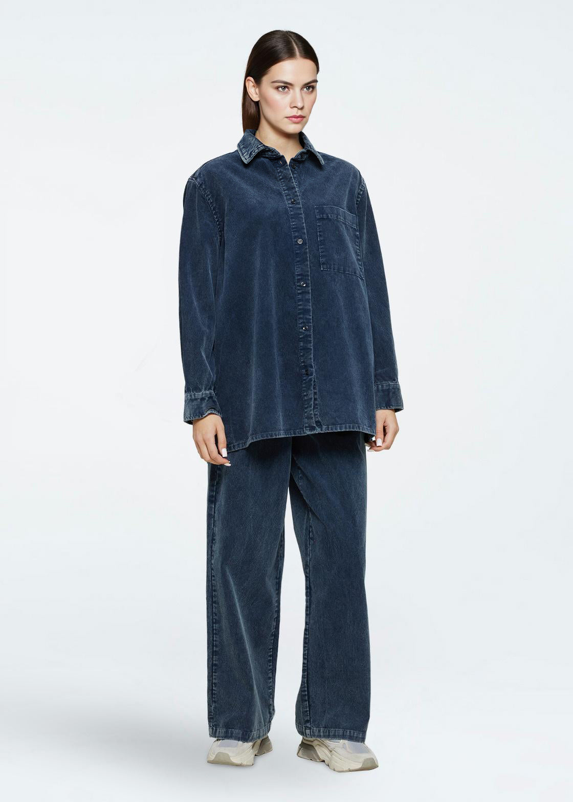 minimum female Layne shirt 4356 Long Sleeved Shirt 4324 Legion Blue